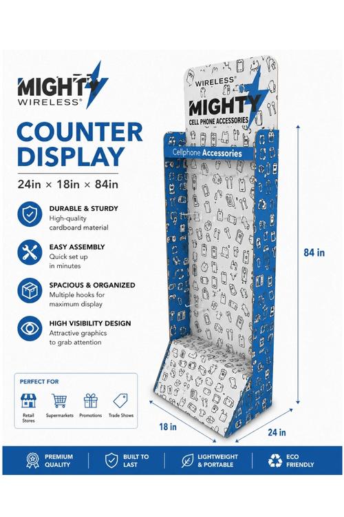 Mighty Wireless Counter Display (24in×18in×84in)MWXS